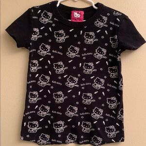 Hello Kitty kids tee Black and White Short Sleeve